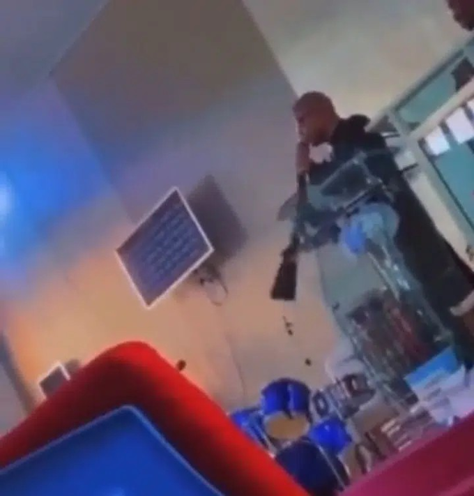 Tomorrow Will be Bomb, Na Here We Go Stay Hear Am - See Reactions As Pastor Spotted With Gun In Church (Video)