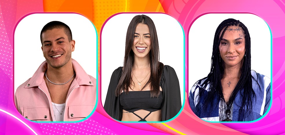 Sexto Paredão do BBB 22 é entre Arthur Aguiar, Larissa e Linn da Quebrada