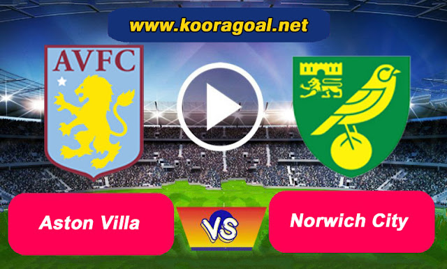 Watch the Norwich City and Aston Villa match broadcast live today in the English Premier League