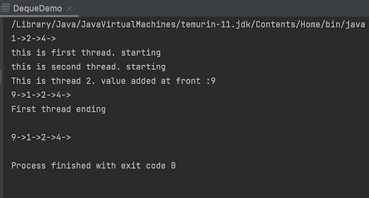 ConcurrentLinkedDeque Example in Java
