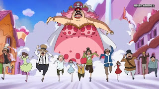 ワンピースアニメ WCI編 843話 ビッグ・マム 食いわずらい Charlotte Linlin | ONE PIECE ホールケーキアイランド編