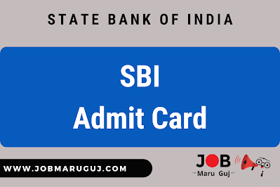 SBI Admit Card @jobmaruguj