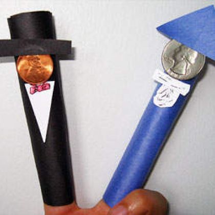 Presidents' Day Finger Puppets