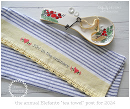 FREE Joy in the Ordinary tea towel pattern