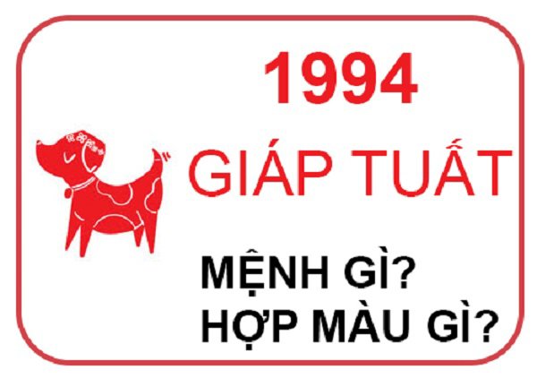 1994 tuổi con gì, mệnh gì