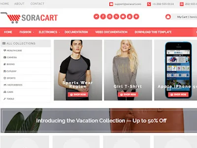 Sora Cart Blogger Template