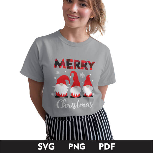 christmas gnomes svg shirt design example