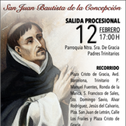 Todos los datos de la Procesión de San Juan Bautista de la Concepción. Córdoba 12 de Febrero del 2022