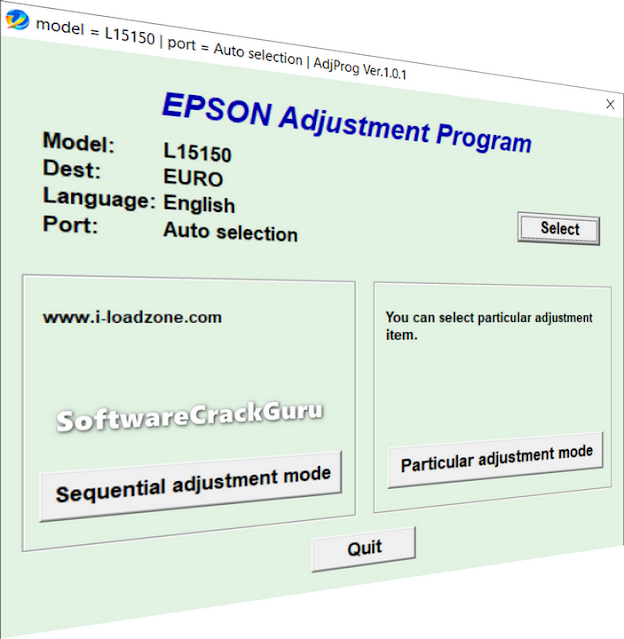 Epson L15150 Resetter Tool (Adjustment Program) Free
