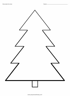 Decorate a Christmas Tree coloring sheet