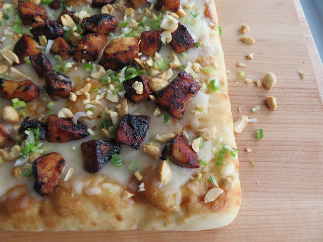 Peanut Chicken Flatbread Pizza