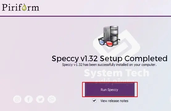 شرح برنامج speccy لمعرفة مواصفات الكمبيوتر وامكانياته