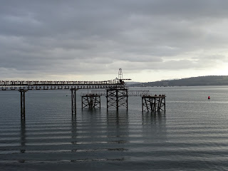 A photo of the disused pier and ship loading bay for Preston Hill Quarry.  Photo by Kevin Nosferatu for the Skulferatu Project.