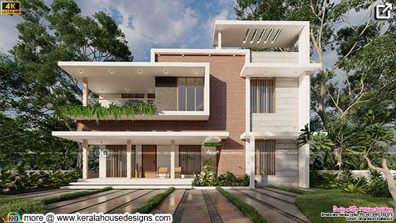 4 BHK Modern House 2800 Sq-ft by Vision Builders