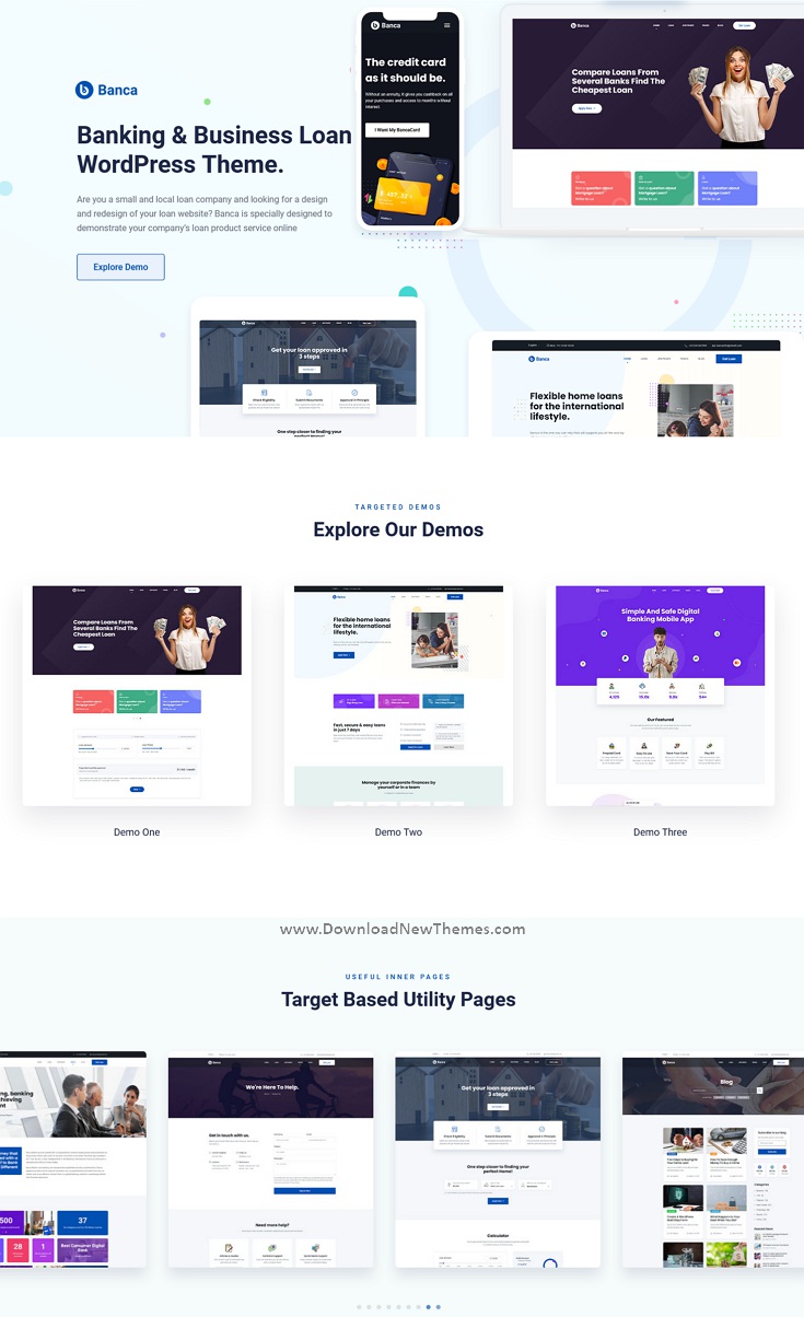 Banca - Banking, Finance & Business Loan WordPress Theme