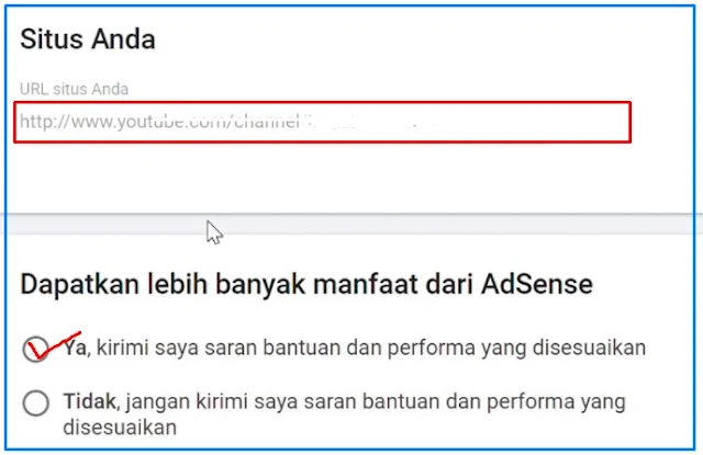 Langkah ke 3 Daftar Akun Adsense