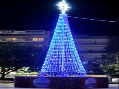 Αναβάλλεται για την Τετάρτη η φωταγώγηση του χριστουγεννιάτικου δέντρου στη Μεσσήνη, λόγω καιρικών συνθηκών