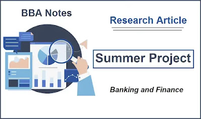 Summer Project │ Research Article │ BBA