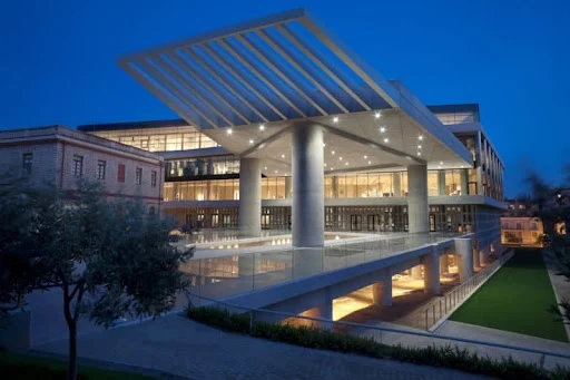 the new Museum of the Acropolis of Athens