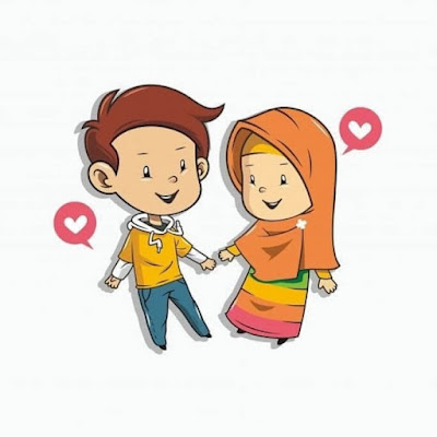 Cute Cartoon Couple Whatsapp DP