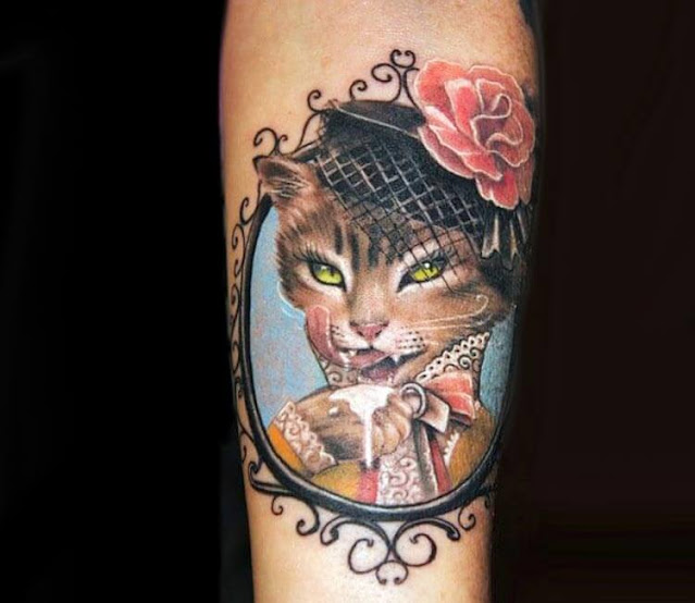 Tatuagens femininas de gatos - 40 fotos e modelos para se inspirar