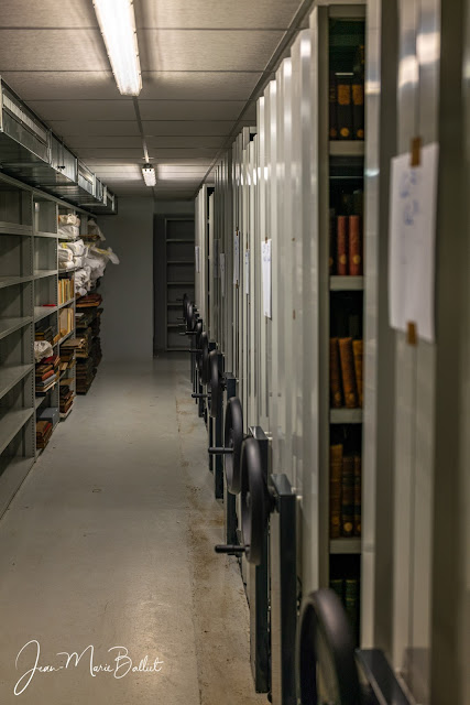 Bibliothèque humaniste de Sélestat • Les nombreux espaces de stockage installés en sous-sol (oct. 2021)