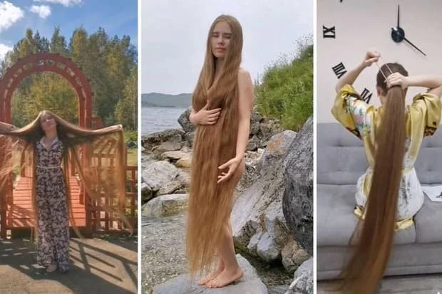 الفتاة االروسية لم تقص شعرها لمدة 23 سنة