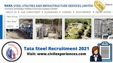 Tata Steel Recruitment 2021 | Tata Steel Recruitment | Tata Steel