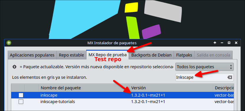 Inkscape 1.3.2 deb para MX Linux 21 y basados en Debian 11 Bullseye compilado por mí (y los pasos para compilarlo desde cero)