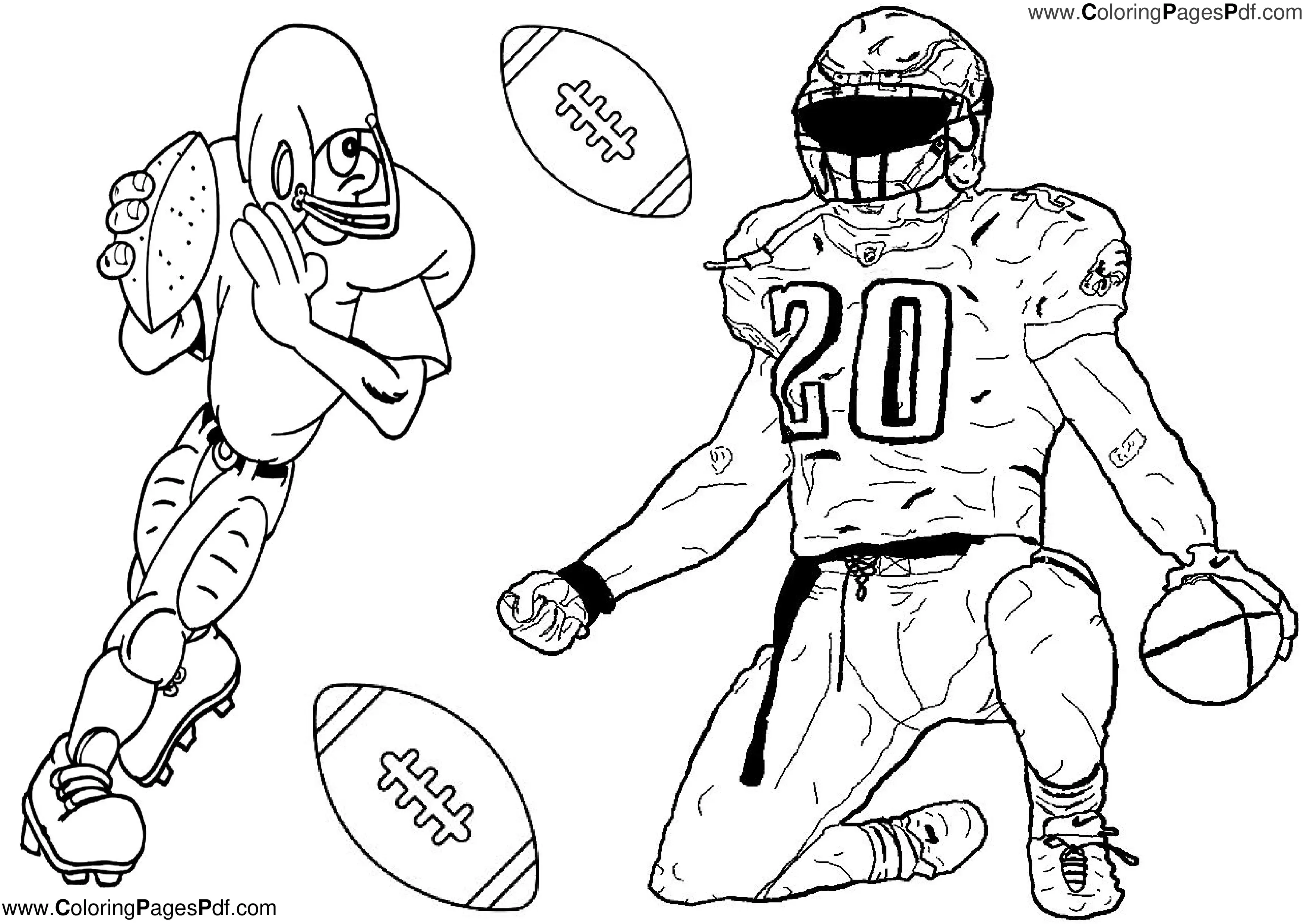 Free printable Football Pictures