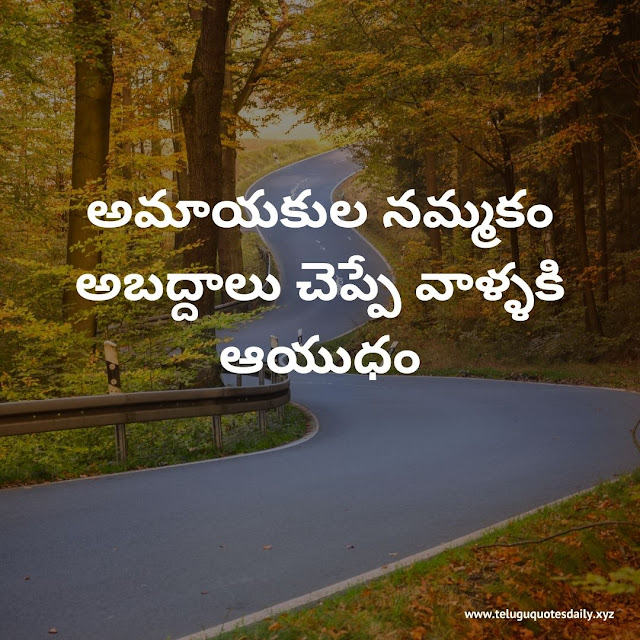 Nammakam Quotes In Telugu