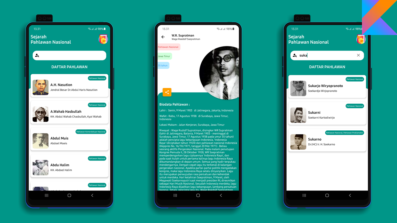 Tutorial Membuat Aplikasi Sejarah Pahlawan Indonesia dengan Android Studio