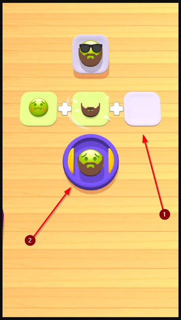 lengkapi quest dan pilih kombinasi emoji yang pas untuk naik level