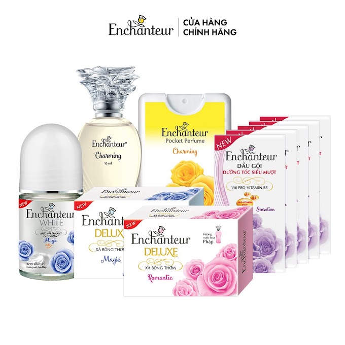 Mall Shop [ enchanteur_vietnam ] [HB Gift] Combo 10 quà Enchanteur (Nước hoa + Dây dầu gội + Xà bông + Lăn khử mùi Magic - mùi ngẫu nhiên)