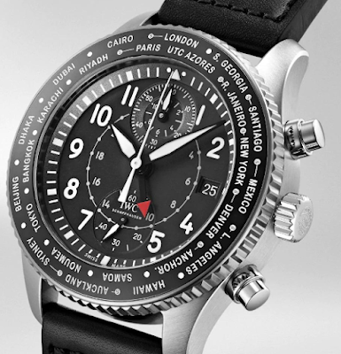 Revise la réplica IWC Pilot de reloj para hombres del cronógrafo Timezoner