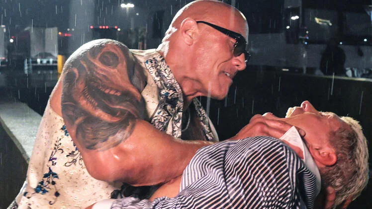 The Rock attack Cody Rhodes in parking lot