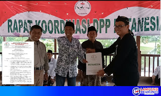 DPW PETANESIA Provinsi Lampung Resmi Terima SK Baru dari DPP PETANESIA.