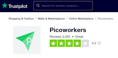 Picoworkers Review on Trustpilot