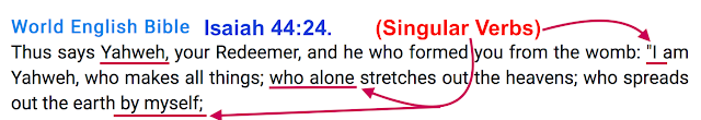 GOD is ONE PERSON AND GOD ALONE.