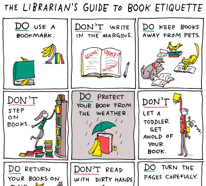 INCIDENTAL COMICS: The Librarian's Guide to Book Etiquette