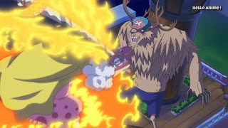 ワンピース アニメ ビッグ・マム 技 皇帝剣 コニャック COGNAC | ONE PIECE Big Mom Soru Soru No MI