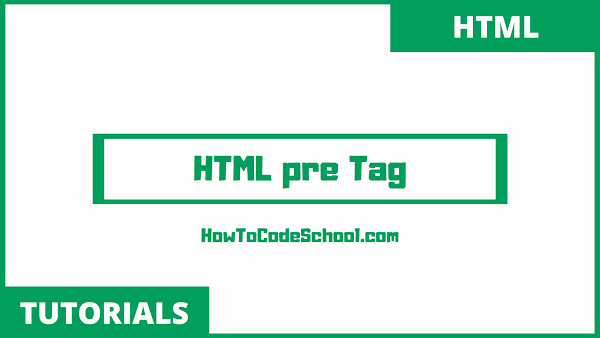 HTML pre Tag