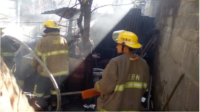 Nicaragua: Humilde vivienda se incendia en barrio Casimiro Sotelo, en Managua