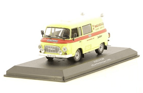 barkas b1000 1:43 official wartburg sport, vehículos de asistencia de rally