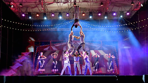 建縣300大放藝彩 福爾摩沙馬戲團在彰化縣立體育場演出