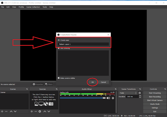 Cara Rekam Layar PC Menggunakan OBS Studio 4