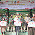 Jajaran Korem 033/WP Gelar Launching Bantuan Tunai Pedagang Kaki Lima dan Warung (BTPKLW)-TNI Untuk 5.500 Warga