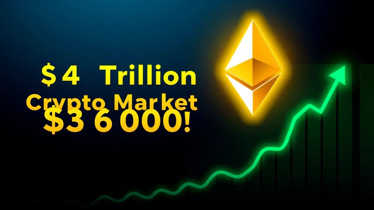 Ethereum Reclaims $3,600 as Crypto Market Cap Hits $4 Trillion All-Time High
