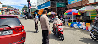 Patroli Masker Target Pengguna Jalan Di Kecamatan Alla Enrekang