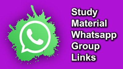 Study Material Whatsapp Group Links